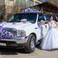 большой лимузин на свадьбу